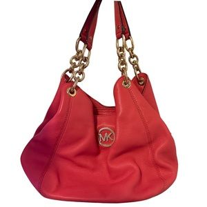 Coral Michael Kors shoulder bag